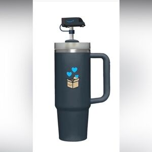 Amazon Tumbler with Straw & Amazon Prime Van Straw Topper 30oz NEW w Box